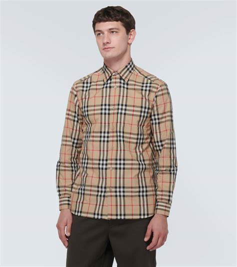 burberry caxton shirt|Burberry Caxton Check Cotton Button.